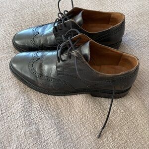Frye Paul Black Leather Men's Wingtips